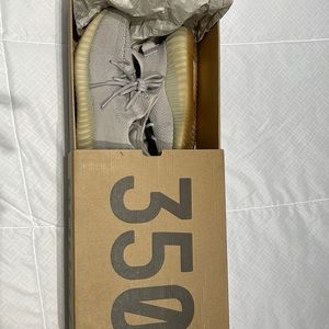 Yeezy Boost 350 sesame — worn as indoor shoe, exterior fabric is like new